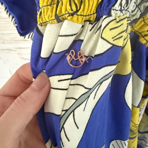 Maaji Blue and Yellow Floral Mini Dress - Picture 5 of 7